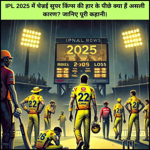IPL 2025 में चेन्नई सुपर किंग्स की हार के पीछे क्या हैं असली कारण? जानिए पूरी कहानी।