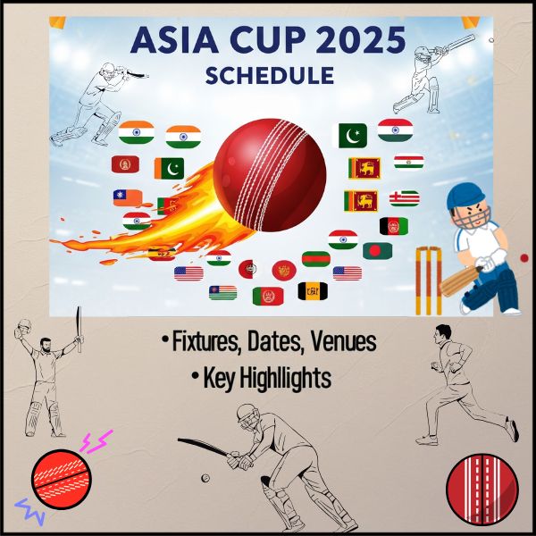 Asia Cup 2025 Schedule पूरा Fixtures, Dates, Venues और Key Highlights